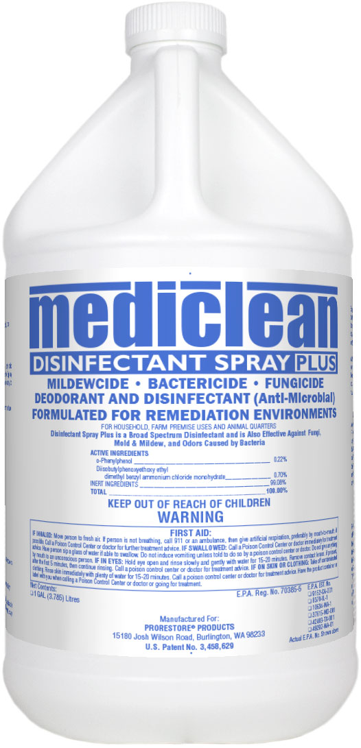 MediClean Disinfectant Spray Plus - Click Image to Close
