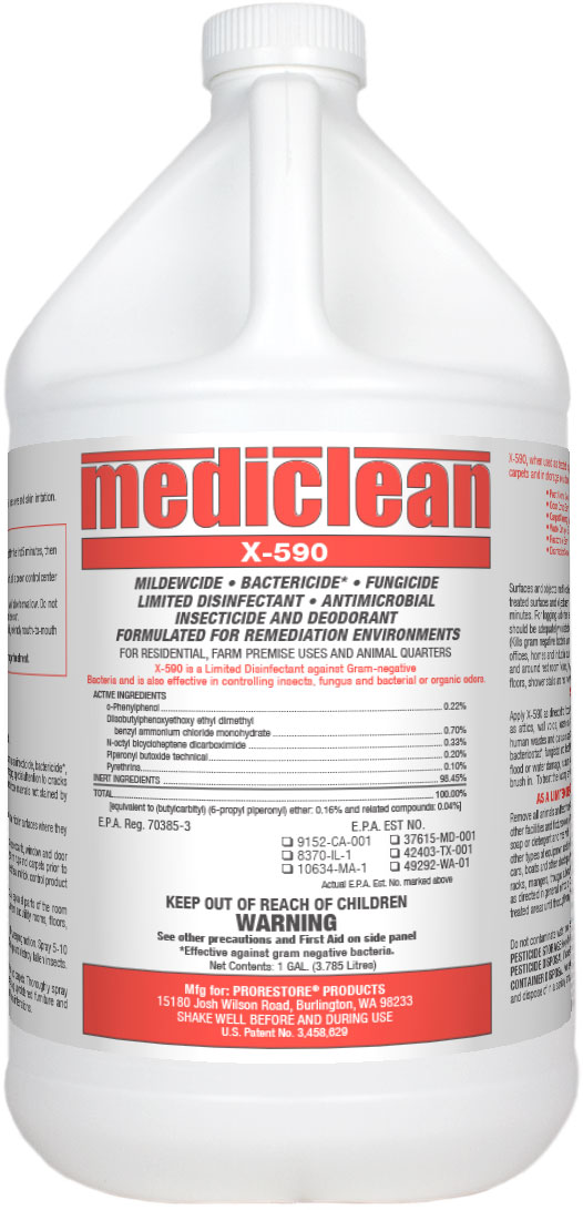 Mediclean X-590 Institutional Spray - Click Image to Close