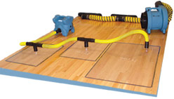 RESCUE MAT SYSTEM FOR WATER DAMAGED HARDWOOD